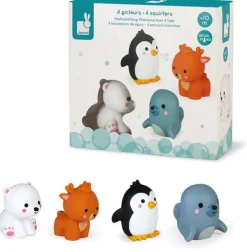 JANOD For Bath Time|4 gicleurs de bain Les animaux polaires