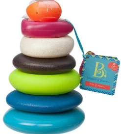 BATTAT Sensory Games|Anneaux à empiler texturés