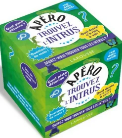 LAROUSSE Table Games|Apéro trouvez l'intrus : 140 défis festifs Cof.