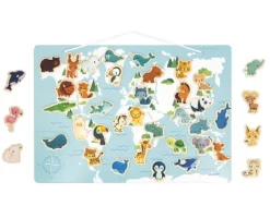 JANOD Brain Teasers And Others|Carte du monde magnétique Minikids