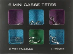 RB Brain Teasers And Others|Ens. 6 mini casse-tête en métal