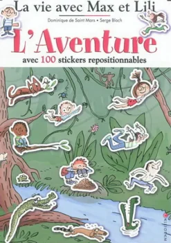CALLIGRAM Activities Books|L'aventure de Max et Lili :100 autocollants repositionnables