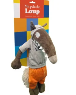 AUZOU Dolls And Accessories|Ma peluche Loup habillée tenue sport