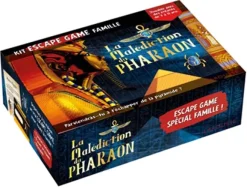 LAROUSSE Table Games|Malédiction du pharaon : kit escape game famille(La) Cof.