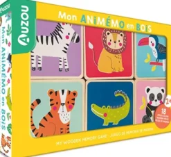 AUZOU Sensory Games|Mon animémo en bois N. éd. Cof.