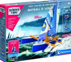 CLEMENTONI (JOUETS) Construction Games|Mon atelier de mécanique : Bateau a voile