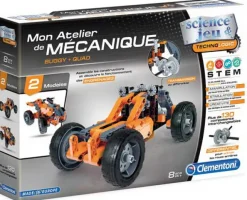 CLEMENTONI (JOUETS) Construction Games|Mon atelier de mécanique : Buggy et Quad