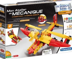 CLEMENTONI (JOUETS) Construction Games|Mon atelier de mécanique Hydravion et hydroglisseur